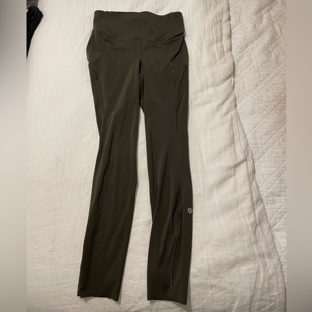 Lululemon align high-rise pant, size 4, dark olive